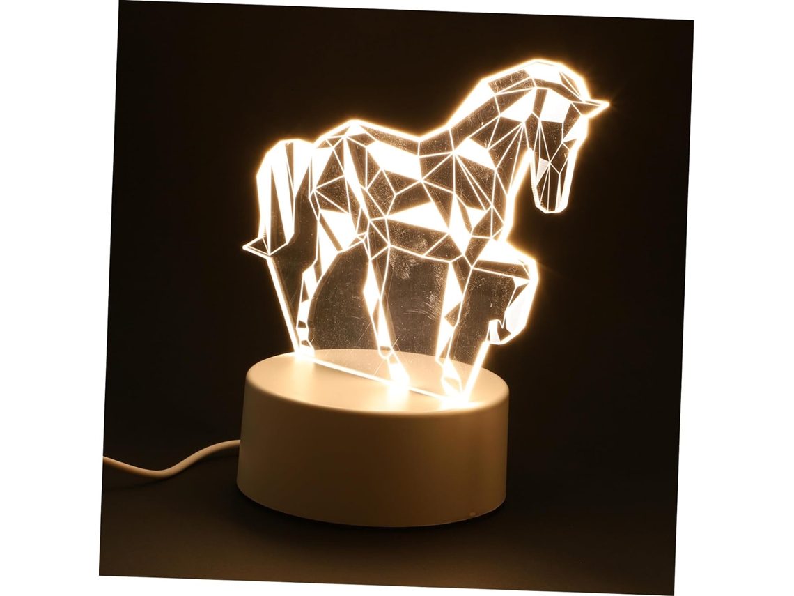 Luminária De Cabeceira Led 3d Com Animais Da Angooily, Em Acrílico.