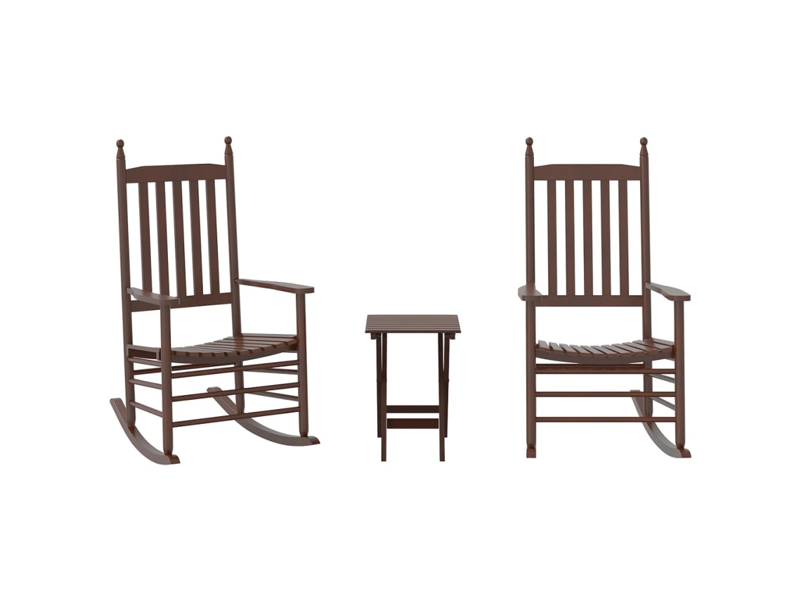 Rocking Chair, Rocking Chairs Vidaxl Marrom Madeira
