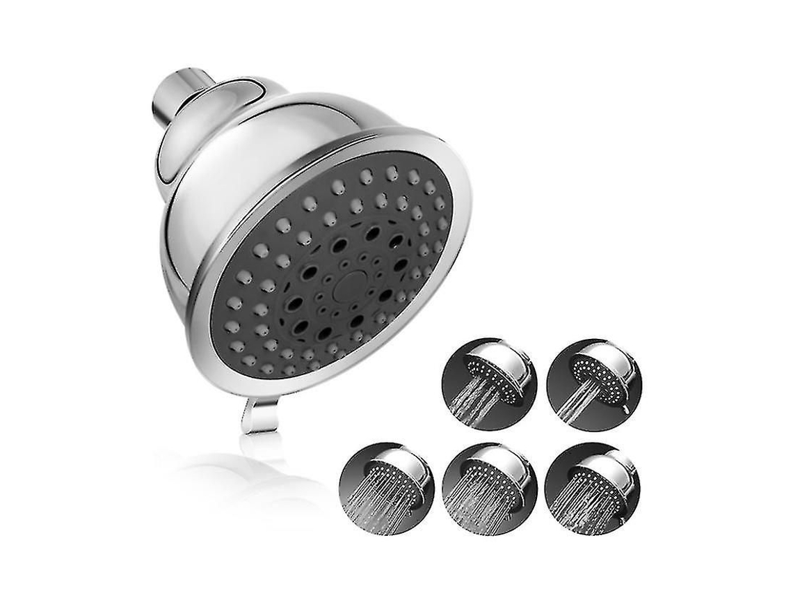 Chuveiro De Alta Pressão, 4 Polegadas, Com 5 Modos Ajustáveis