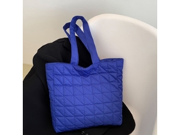 Bolsa de Ombro AQUAFORGE, Xadrez, Acolchoada, Algodão, Inverno