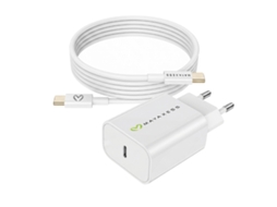 Mayaxess Carregador De Parede Para Galaxy S24 20w + Cabo Usb-c 1m Branco