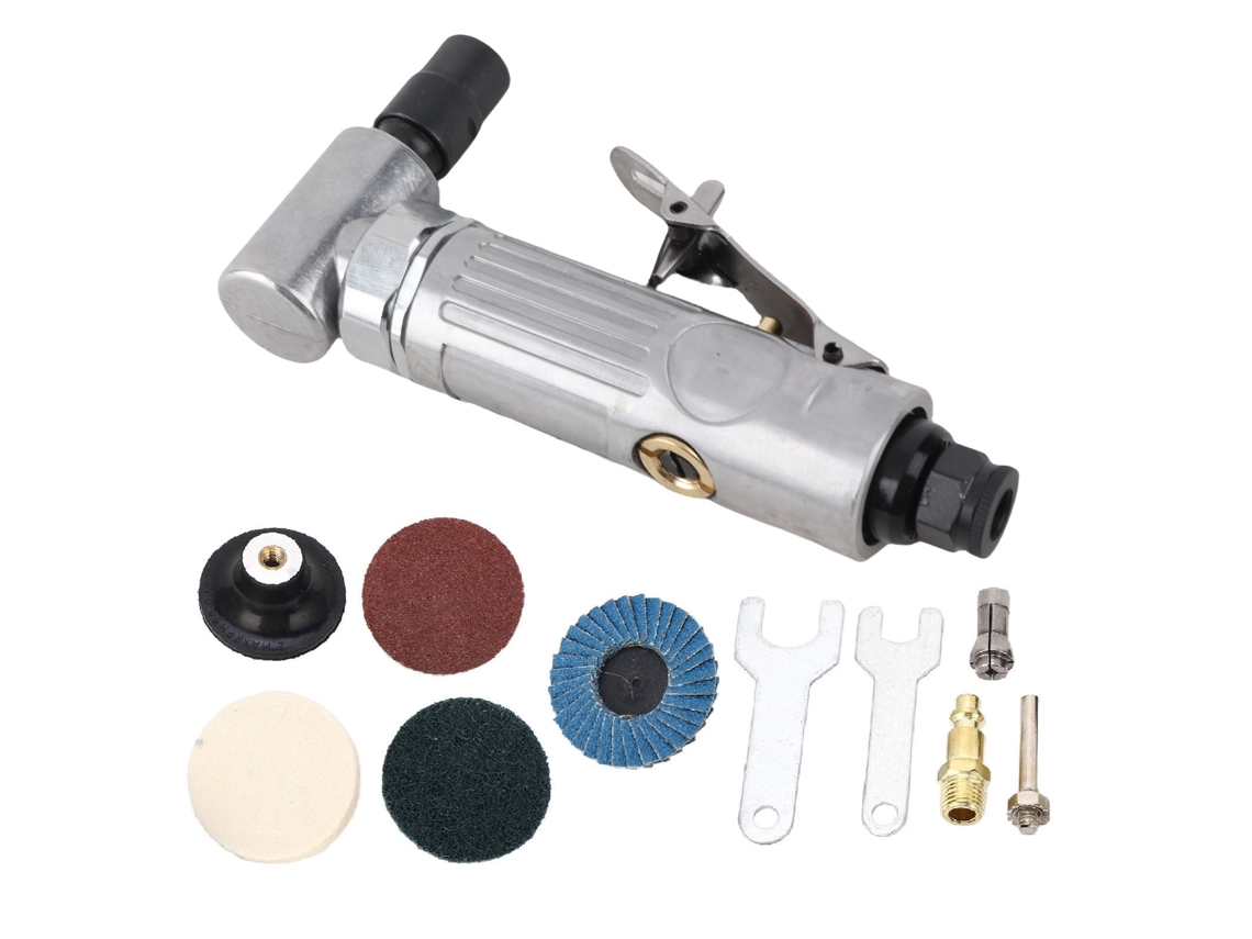 Kit De Lixadora Pneumática Laxiscreed Com Formato De Ângulo Reto E Controle De Velocidade