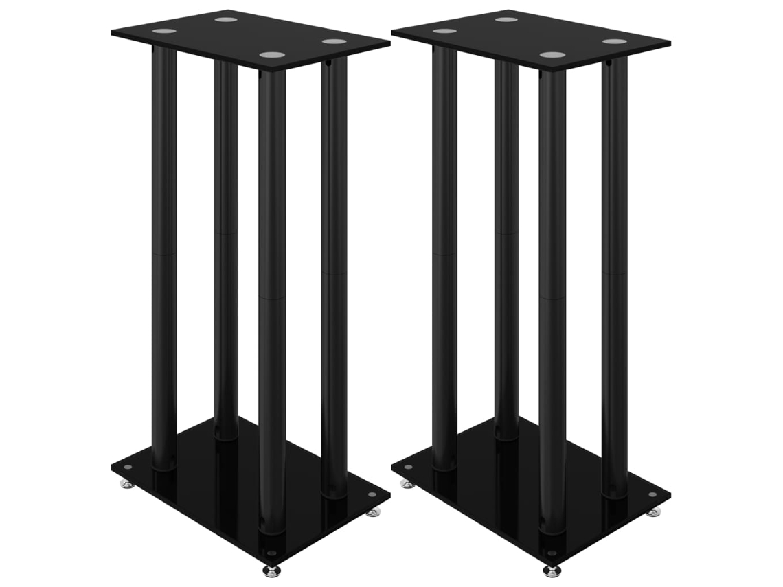 Speaker Stand, Speaker Stands Vidaxl Preto Alumínio (n/a)