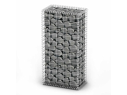 vidaXL Cesto gabião arame galvanizado 100 x 50 x 30 cm