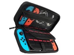 TECHKIDZ Bolsa de Transporte Rígida para a Nintendo Switch Preto
