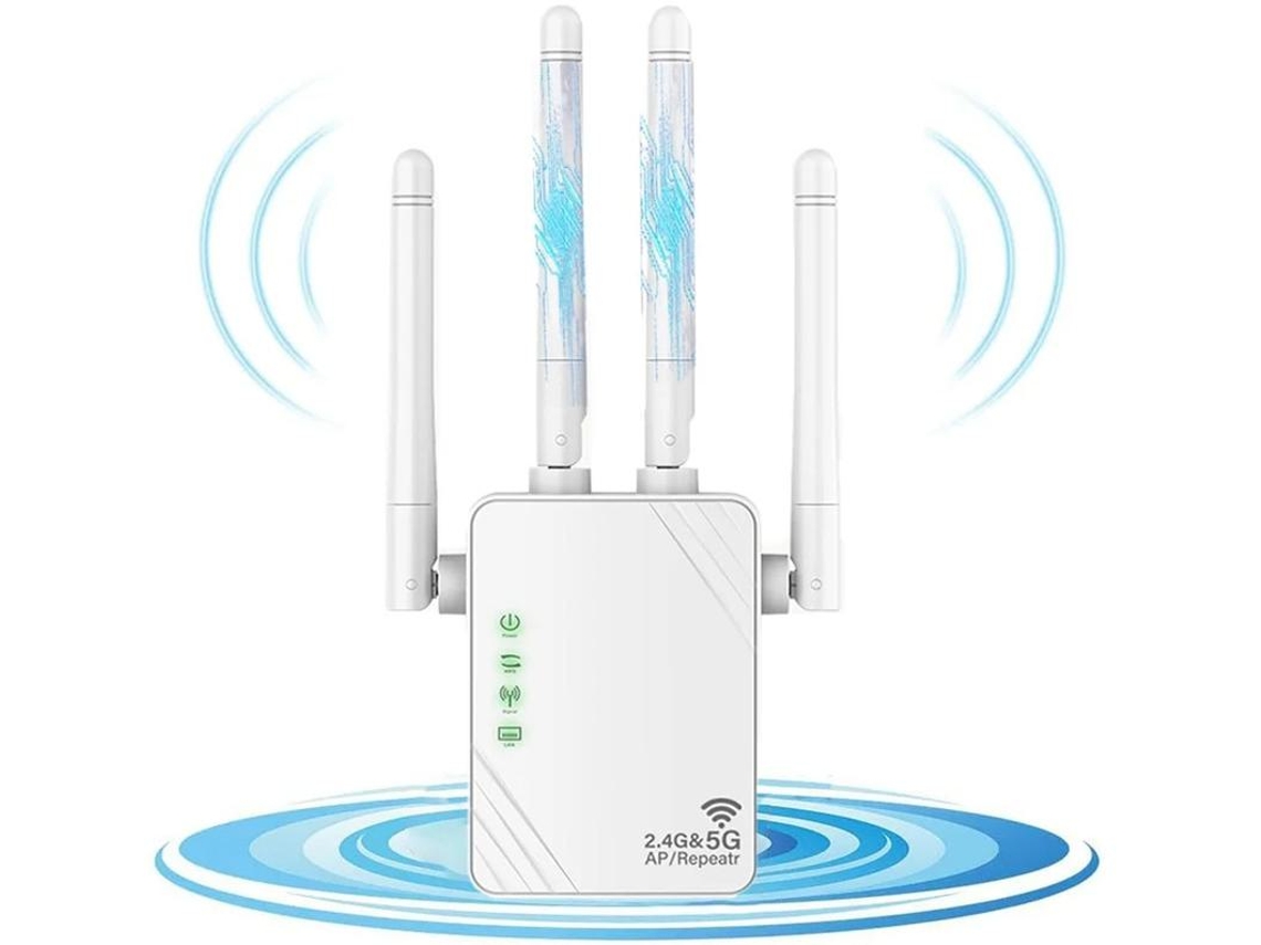 Novo Amplificador De Sinal Extensor Wifi De 1200 Mbps Extensores Wifi Para Cobertura Doméstica De Até 10.000 M² Sinal Wifi Wps De Banda Dupla Yizhood