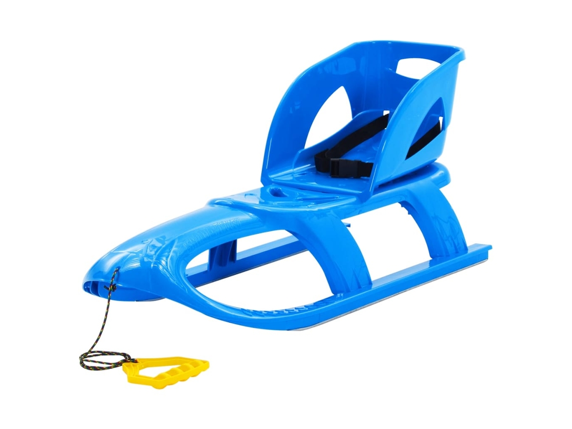 Vidaxl Trenó Com Assento 102,5x40x23 Cm Polipropileno Azul
