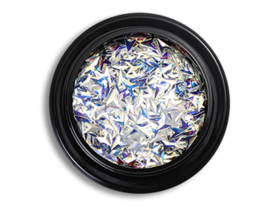 1 Caixa Decoração De Unhas Com Glitter Estrela De Cinco Pontas E Sequins Irregulares Para Manicure (1colorido)