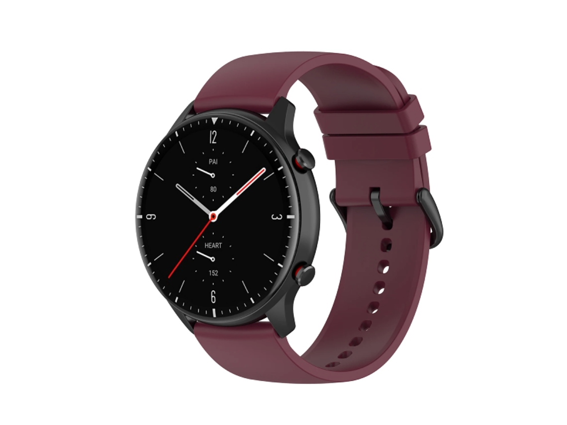 Bracelete Silicone com Fivela CAPASMART para Oneplus Watch 4 Vinho