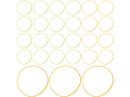 Kit versátil de elásticos duráveis e compactos, com alta elasticidade de 550 unidades, ideal para sacos grandes de massa.