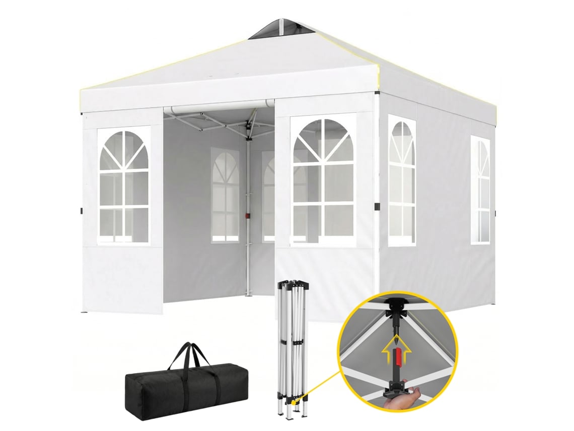 Guarda sol Inclinável 2,3x2m com Manivela ORBITRA COMMERCE