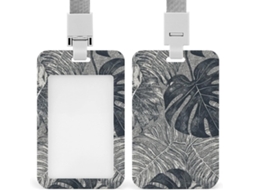 Porta Crachá de Plástico Resistente Monstera Cartões de Proximidade, Cartões de Crédito ou Crachás de Trabalho