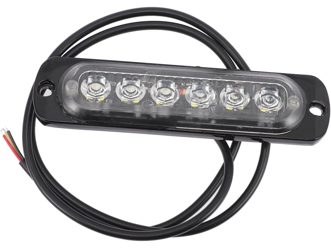 Luz Estroboscópica Led Plafope Com 6 Leds Para Carro E Caminhão, À Prova D Água, Em Liga De Alumínio