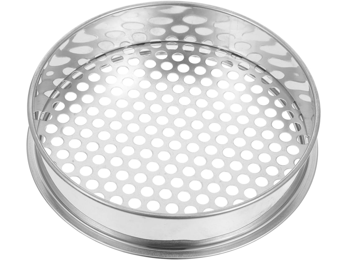 Balde peneira de aço inox para jardim, leve e portátil