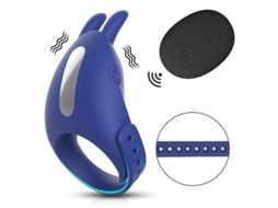 Vibrador Ajustvel De Controle Remoto Com 7 Modos De Vibrao Para Homens (azul)