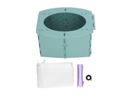 Vaso Sanitário Portátil Para Bebê Toddler Dobrável Pp Para Viagem Camping Treinamento Verde