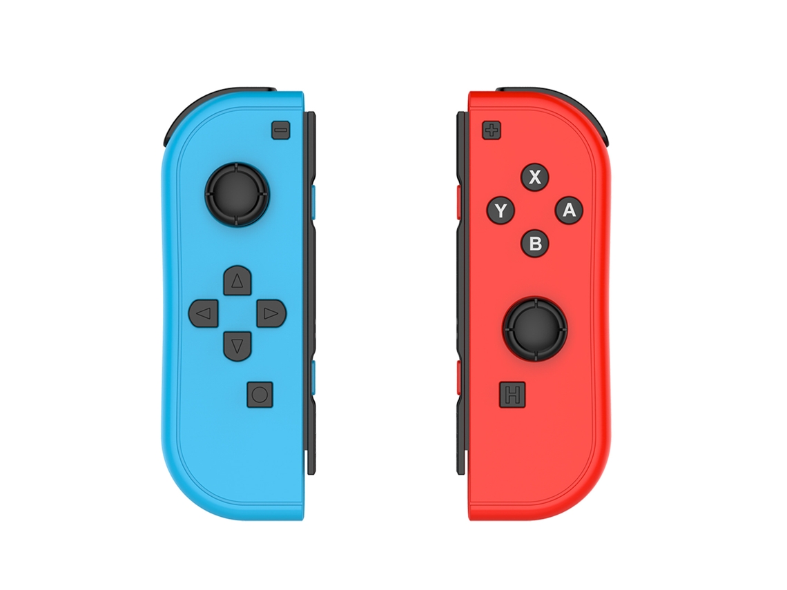 Controlador Bluetooth YUNZII azul e verde com um par de pulseiras.