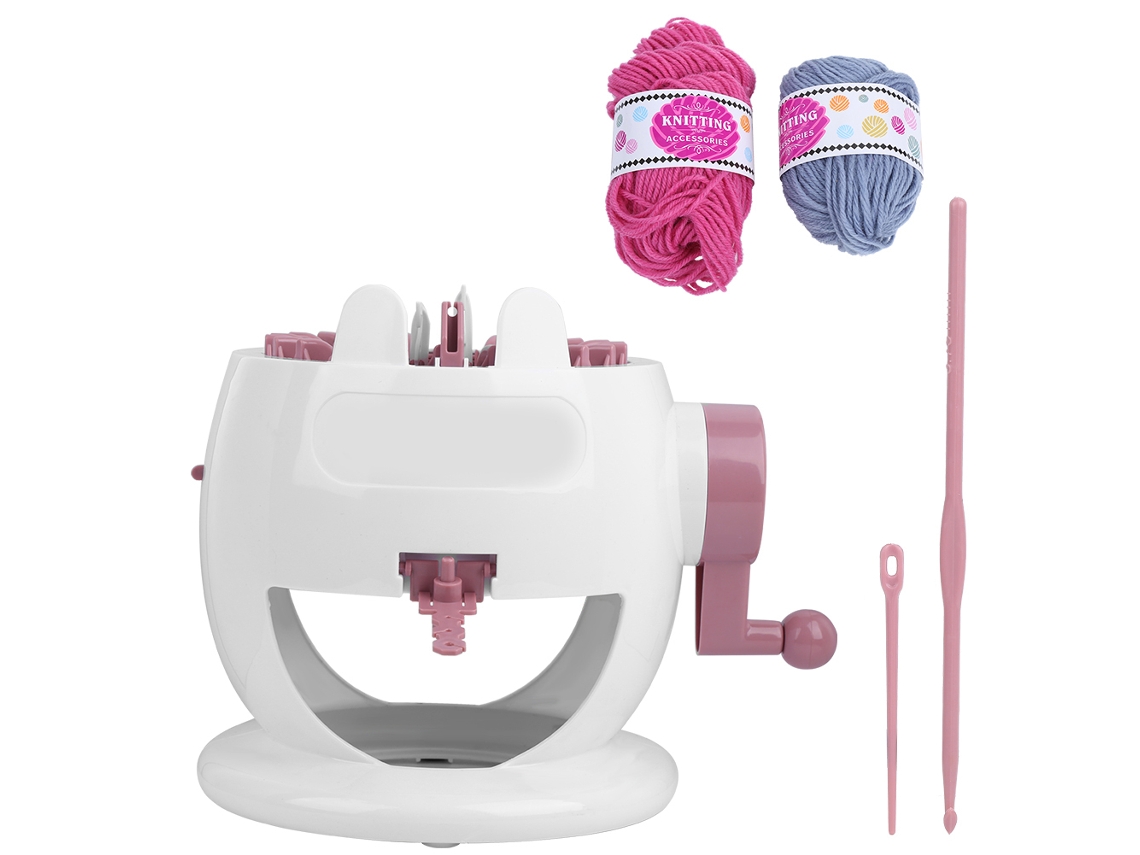 Mali brinquedo Máquina de Tricot Manual Infantil Diy 22 Agulhas para Cachecóis Bonés