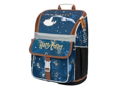 Mochila De Criança Baagl Escolar Classe Ergonômica Cinta Peitoral Tornister Harry Poliéster Azul (17 Cm)