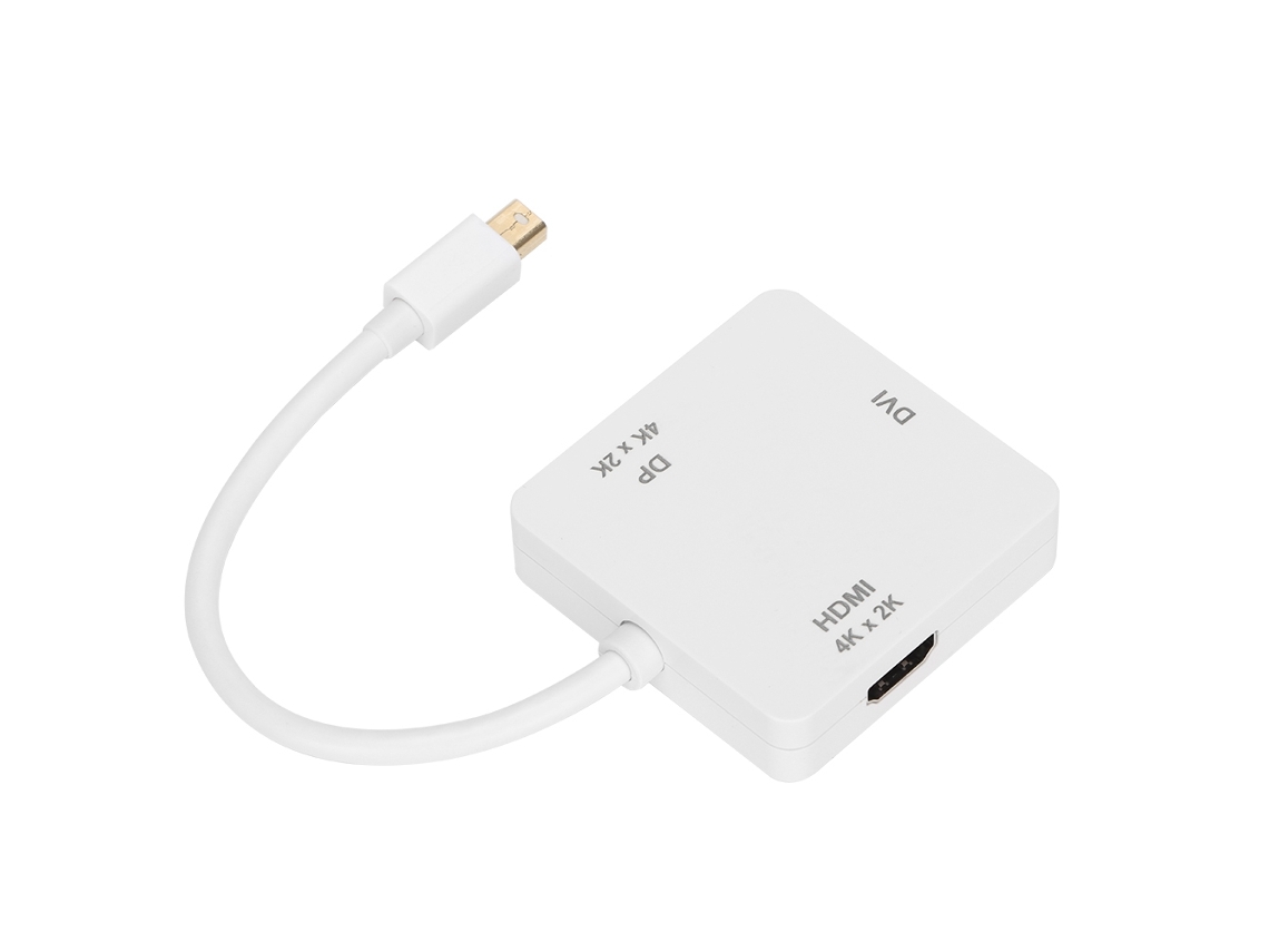 Cabo Adaptador (mini Dp Para Dvi Hdmi Áudio E Vídeo Em Alta Definição)