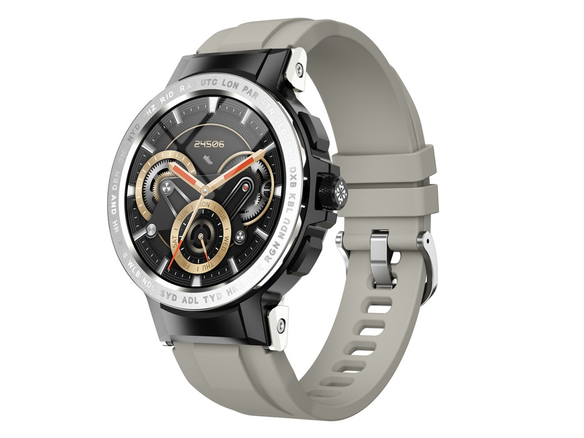 Smartwatch Masculino, Bestvite Fitness Tracker, IP68 À Prova Dágua, Prata