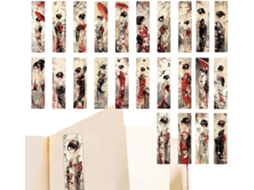 Marcadores De Livros Para Amantes Da Leitura, 24 Marcadores De Papel | Design Feminino Para Estudantes, Vayotoy