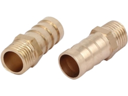 Conectores de Mangueira Tipo Espigão Latão com Rosca Externa G1/4 12 Mm Diâmetro, 2 Peças CHABERLU