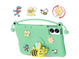 Capa Para Lenovo Idea Tab Plus Tb-361fu 12.1"(2025) Silicone Macio E Fofo, Com Suporte. Verde Hexinyigjly