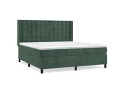 Box Spring Bed, Box Spring Beds Vidaxl Verde Veludo (160 X 200 Cm)