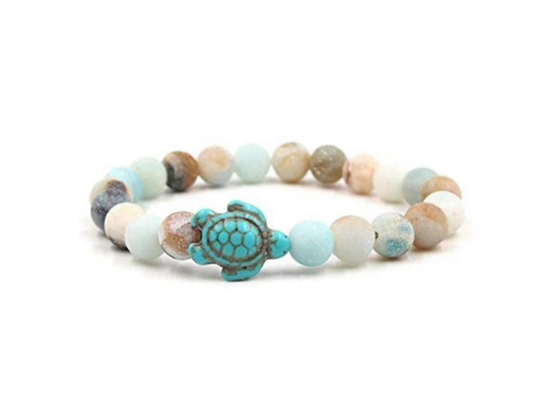 Pulseira De Tartaruga Marinha Inspirada No Oceano Joia De Pedra Turquesa Apoiando A Conservação Nostalgia88