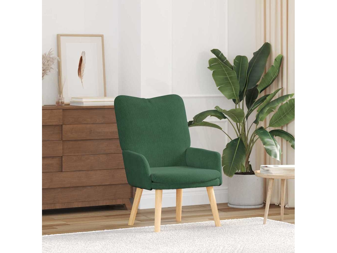 Vidaxl Poltrona Verde Selva 63 X 67 X 94 Cm Tecido