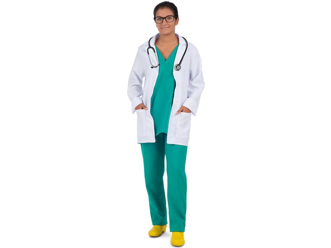 Fato de Mulher MOM Doutor Em Uniforme Verde  (XL )