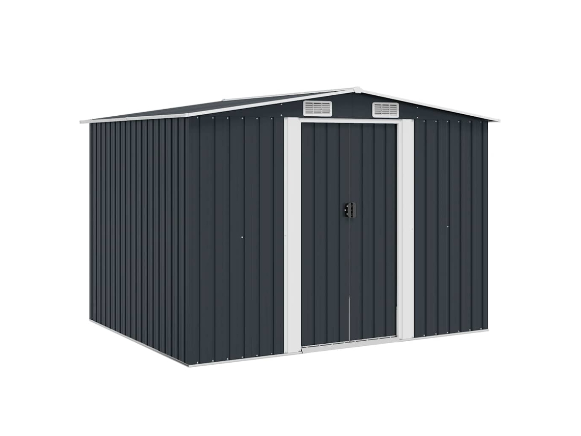 Vidaxl Abrigo De Jardim 257x205x178 Cm Aço Antracite