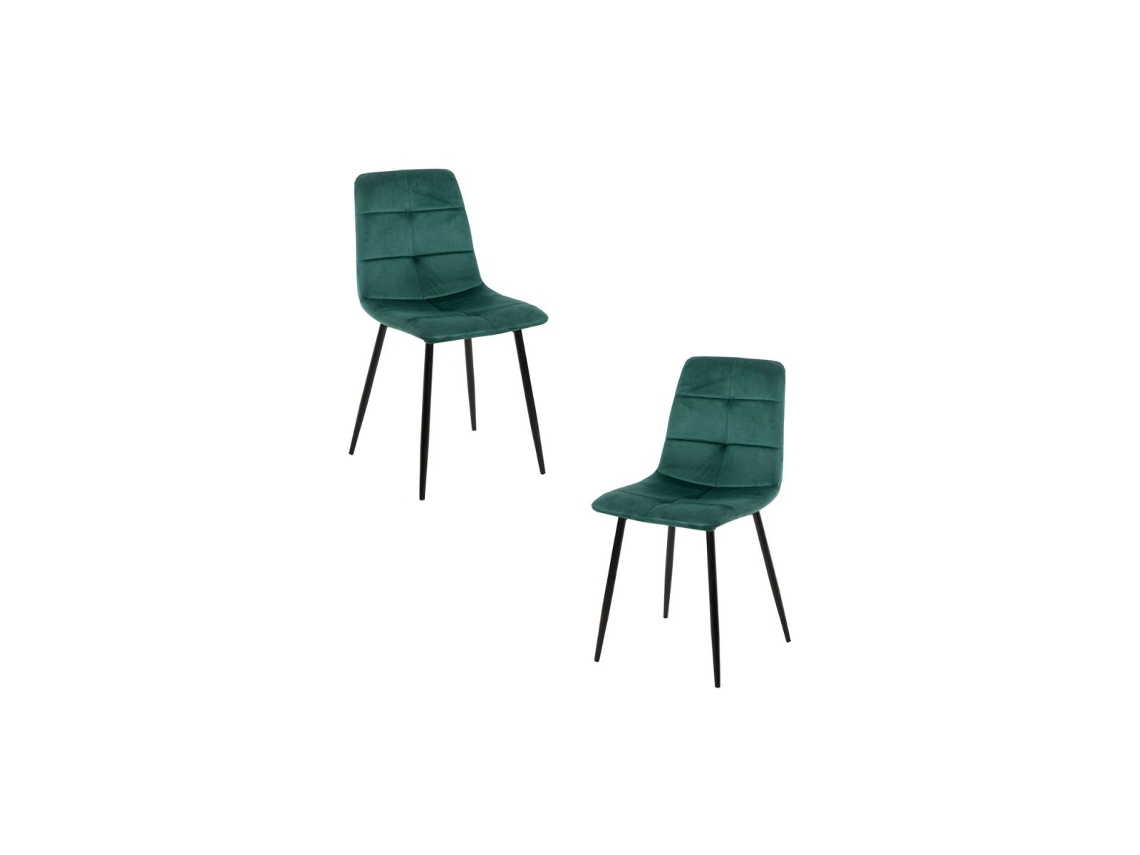 Pack 2 Cadeiras Daris Veludo - Verde