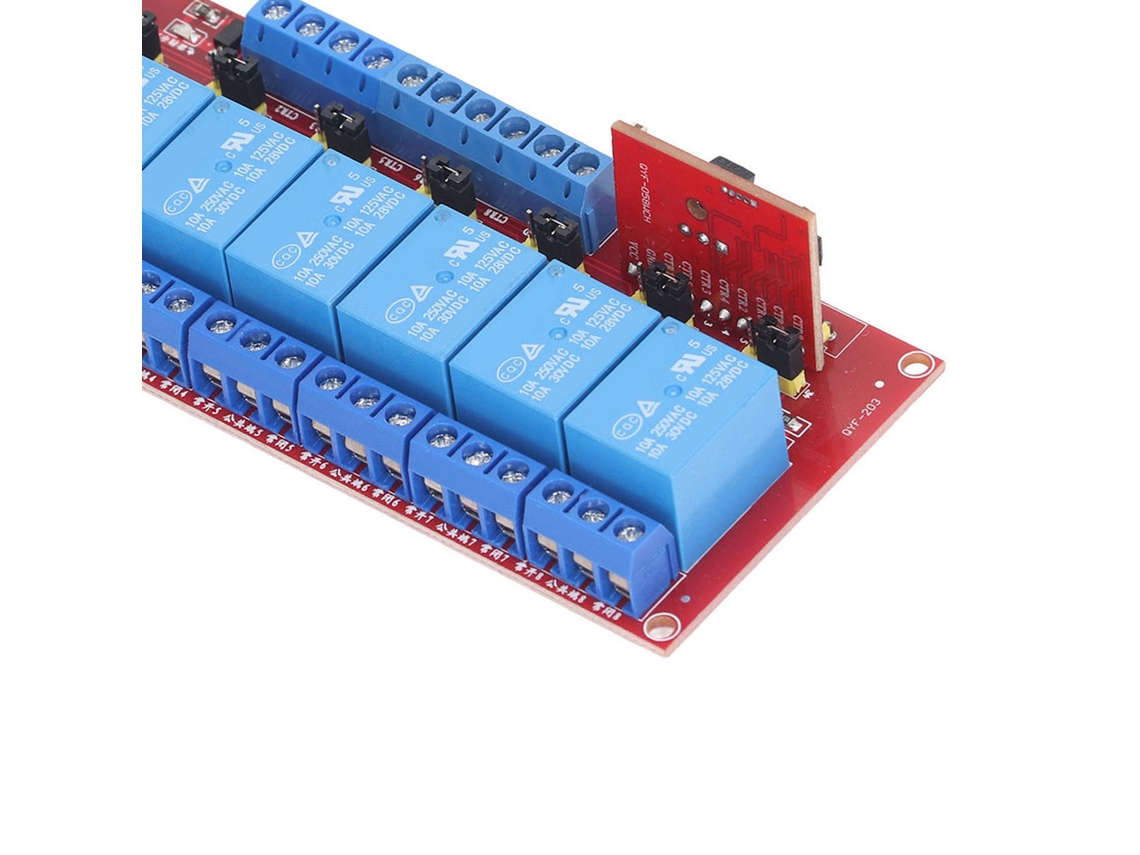 Placa Receptora de Relé 8 Vias 10a Controle Remoto Sem Fio | S/MARCA