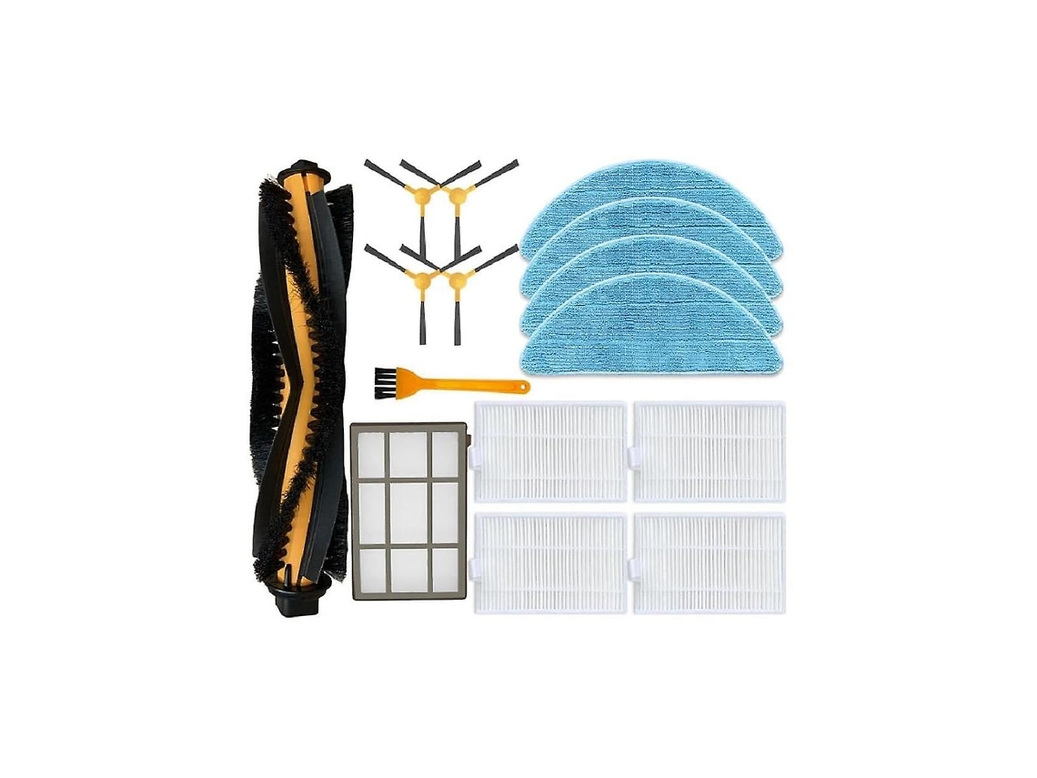 Substituição Escova Lateral Principal Filtro Hepa Pano de Pano Compatível com Acessórios de Aspirador de Pó Robô Fl022