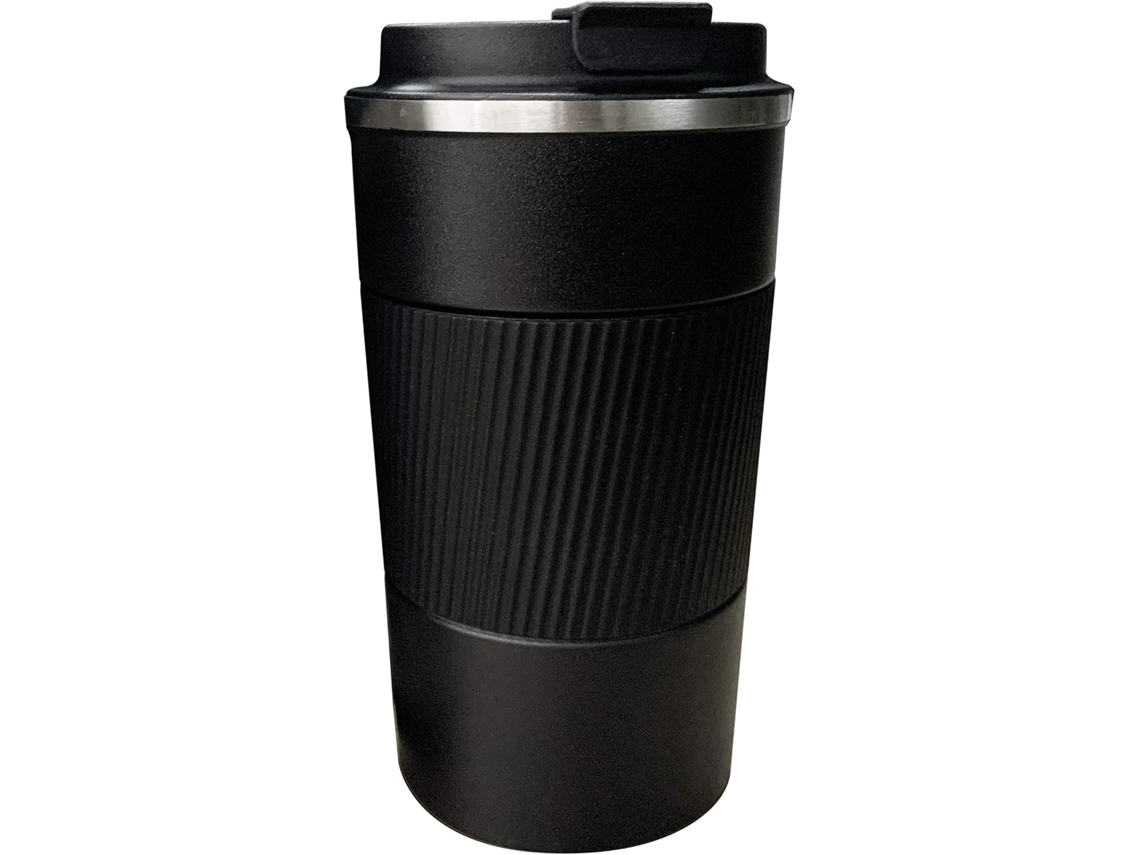 Caneca Térmica Inox Preta, Copo Quente Frio DUREFORWARD