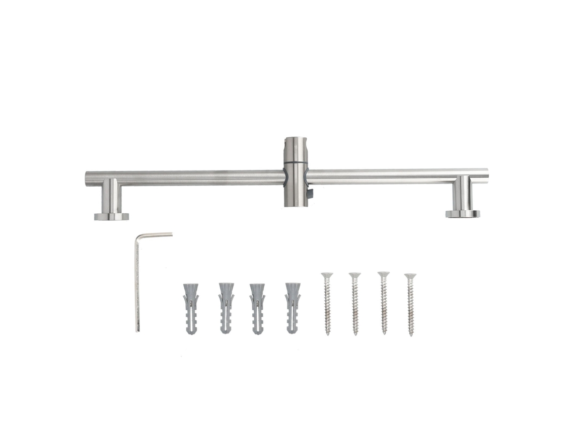 304 Aço Inoxidável Duche Sliding Rod, Heheld Ajustável Lifting Bar Para Casa De Banho