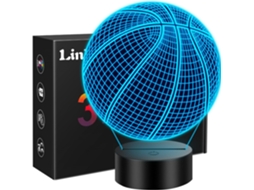 Luminria Noturna 3d De Basquete Em Led Com Controle Remoto, Ideal Para Presentear Crianas No Natal, Aniversrios E Como Decora Aquaforge