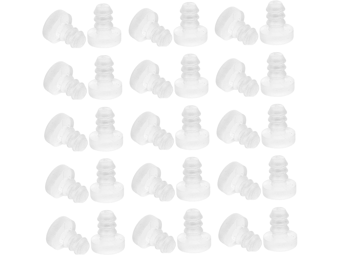 50 Unidades De Protetores Borracha Antiderrapantes Para Móveis, Com Haste Macia, Para Mesas, Alta Resistência A Impactos