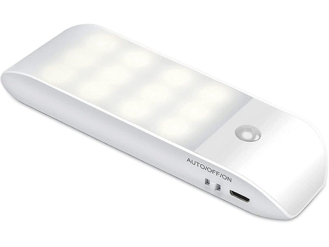 Luz noturna LED automática Slowmoose, recarregável por USB, com sensor de movimento e liga/desliga automático