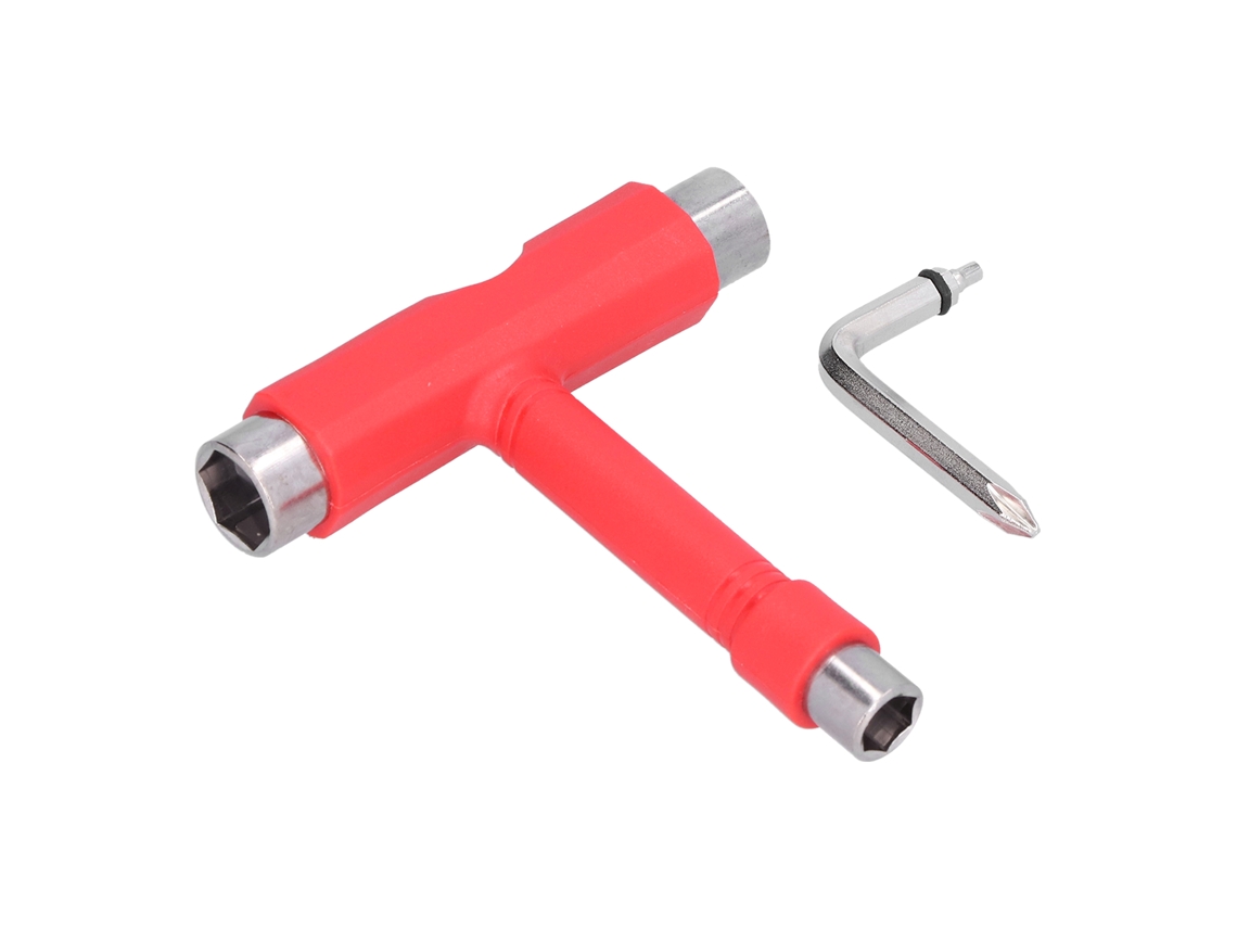 Kit de Ferramentas Multifuncional Portátil para Skate com Chave Hexagonal S/MARCA