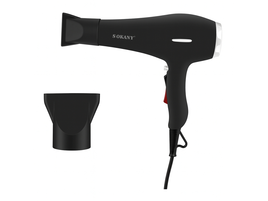 Secador De Cabelo 2600w Sokany Sk 2218 Preto