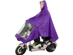 Poncho de Chuva Oxford Unissex para Bicicleta Elétrica Roxo