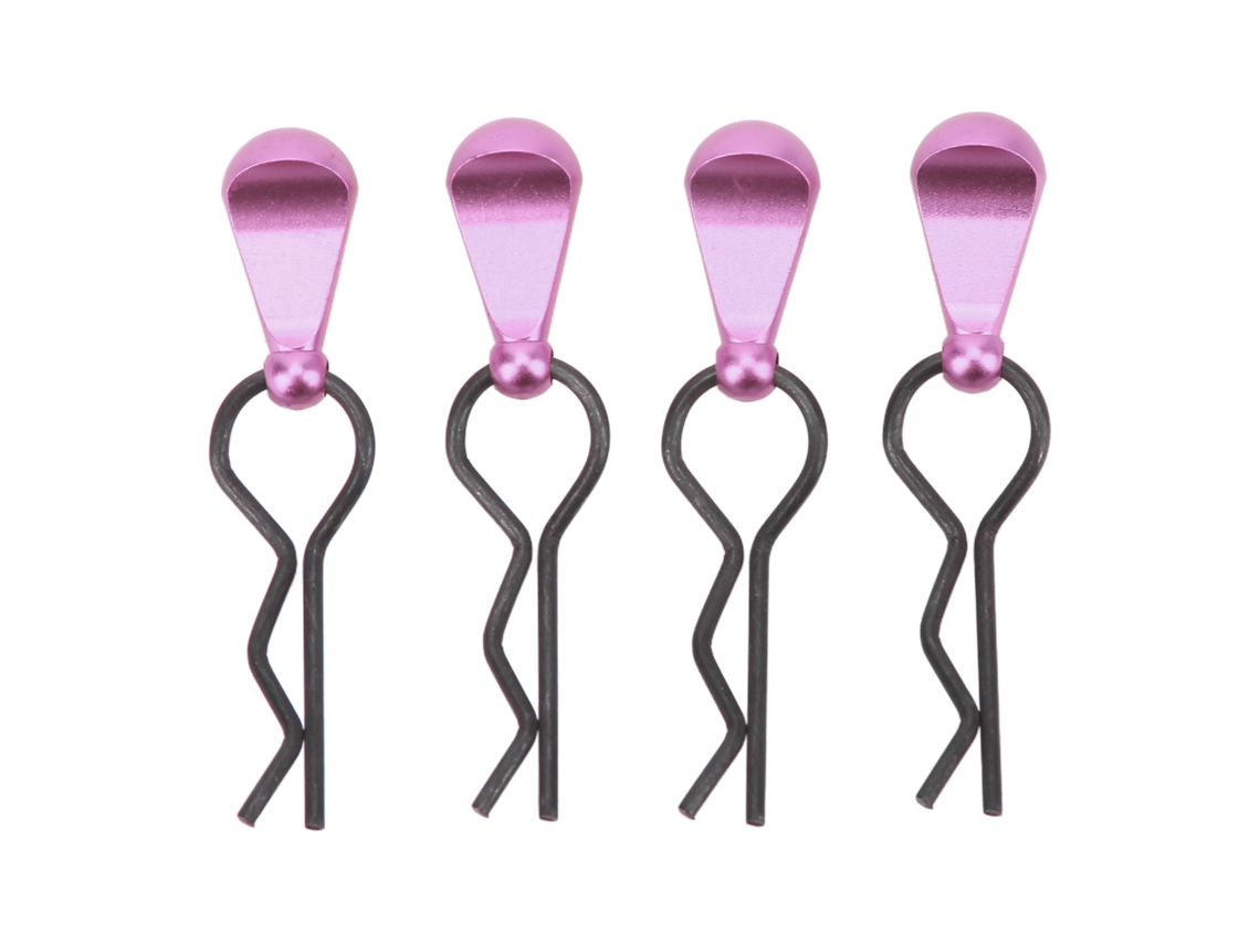 Clips de Carroça RC com 4 Pinos de Aço Inoxidável e Alças de Liga de Alumínio para Carros RC 1/8 1/10 Roxo S/MARCA