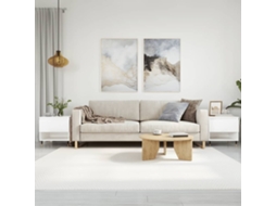 Vidaxl Mesas De Centro 2pcs 50x46x50cm Deriv. Madeira Branco Brilhante