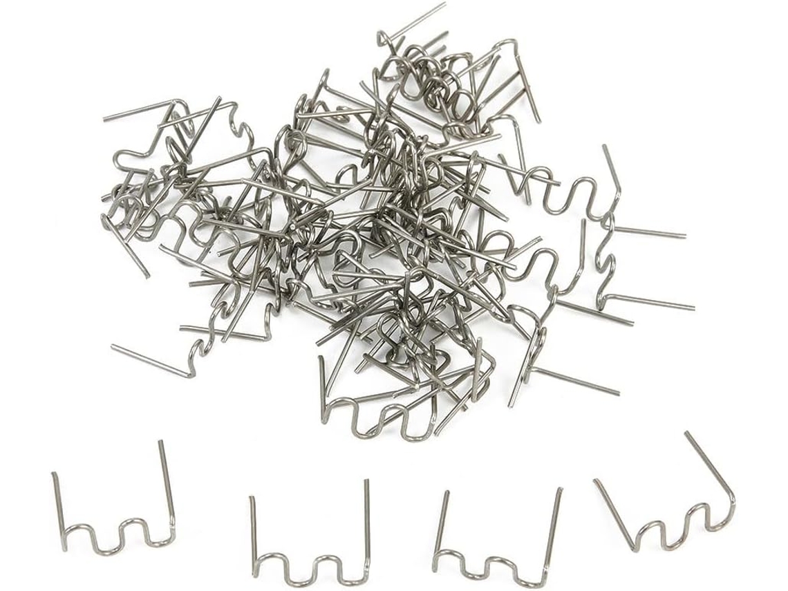 Kit Com 1000 Grampos Ondulados De Aço Inoxidável 0,8 Mm Para Reparo