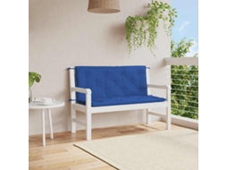 Vidaxl Almofadão P/ Banco De Jardim 120x(50+50)x7cm Tecido Oxford Azul