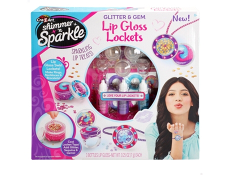 SHIMMER 'N SPARKLE Conjunto para Fazer Batom com Medalhões