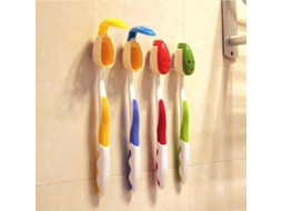 Suporte Automático Para Escova De Dentes Com Estampa Criativa E Fofa De Animais De Desenho Animado, Pacote Com 4 Unidades.